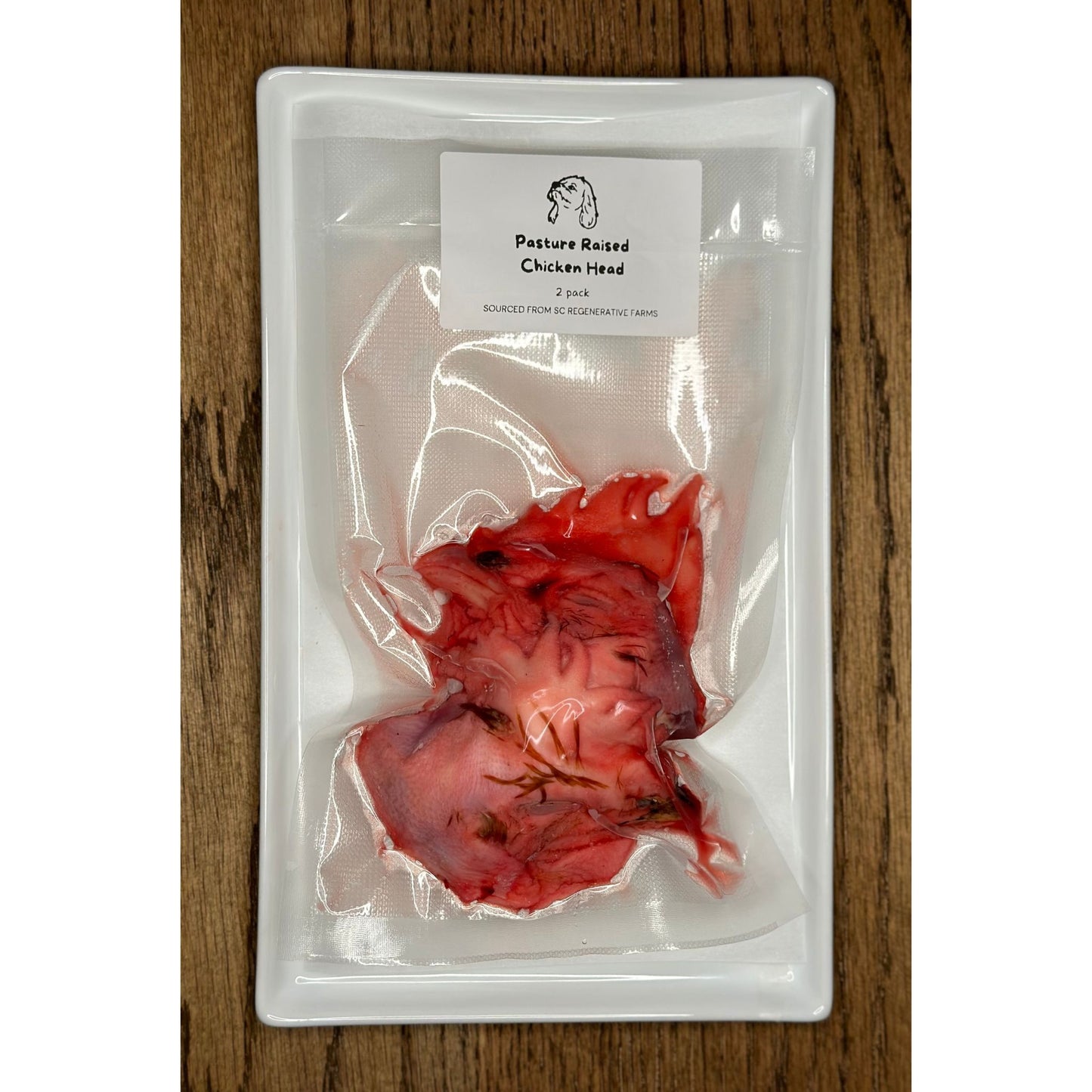 Raw Pasture Raised Chicken Head